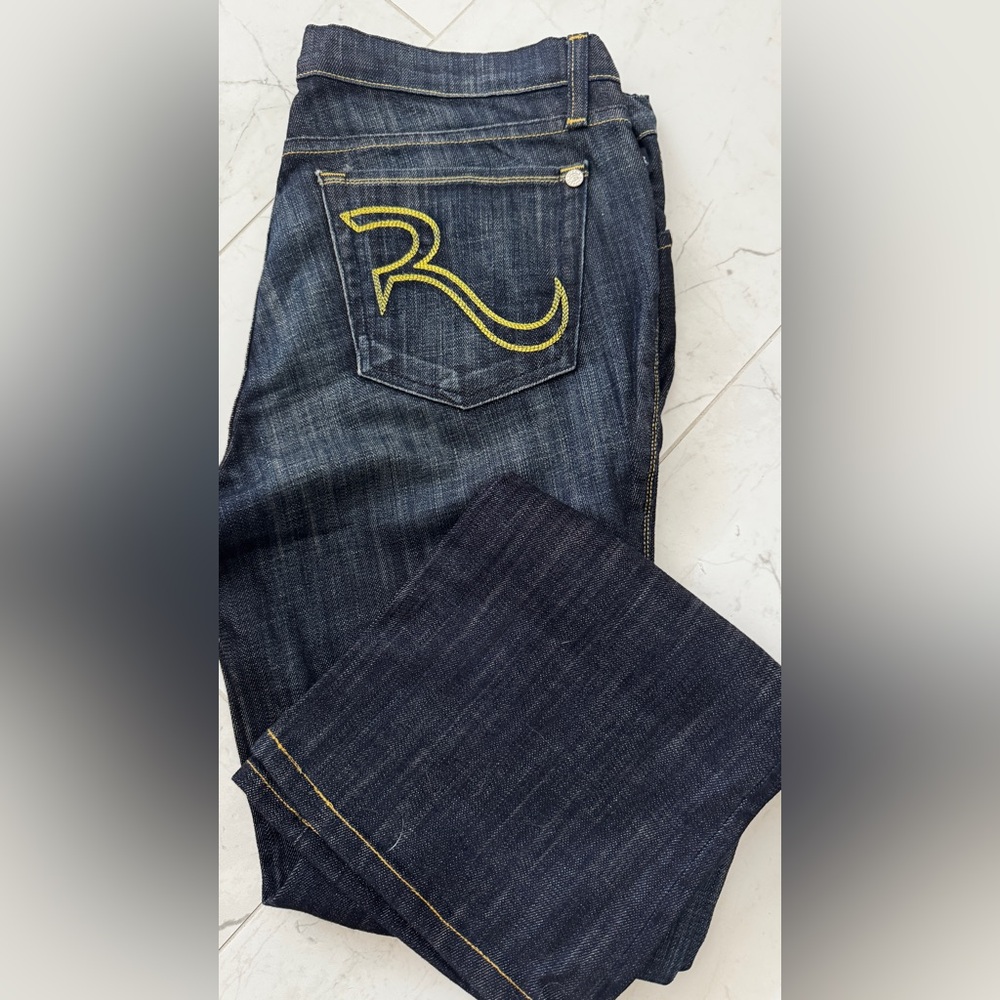 Rock and Republic Women Maternity Dark Blue Denim. Size 31